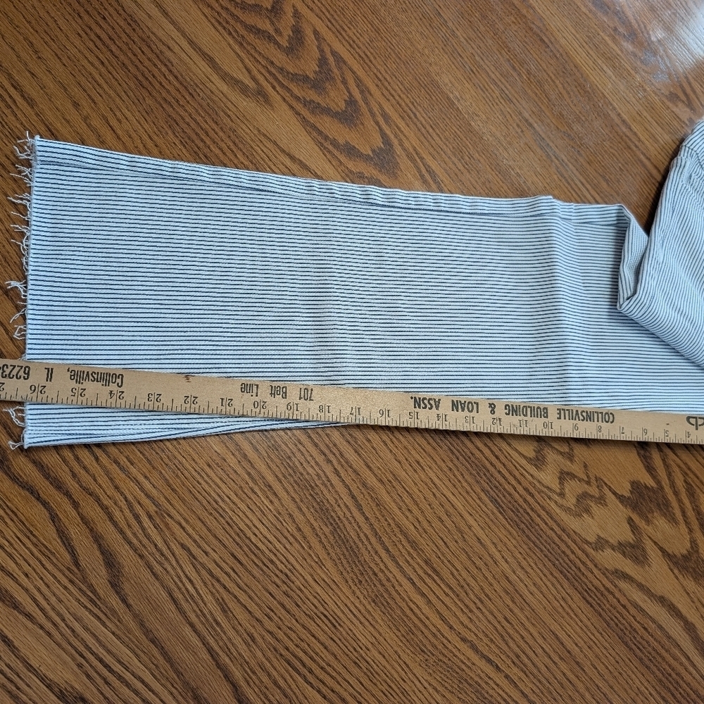NWT Just black denim striped cropped jean, Size 30 - Picture 3 of 10